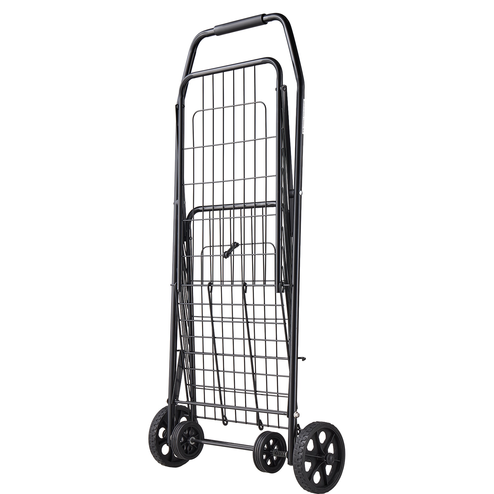 Folding Shopping Cart With Swivel Wheels For Grocery And Laundry_voghion.com